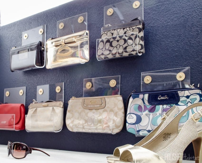 Handmade Acrylic Clutch Holder Close Up