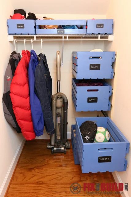 Sliding Crate Closet Storage, Fix This Build That