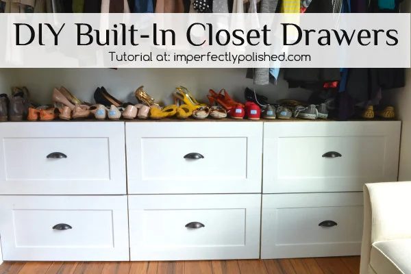 Handmade Built In Closet Drawers walkthrough