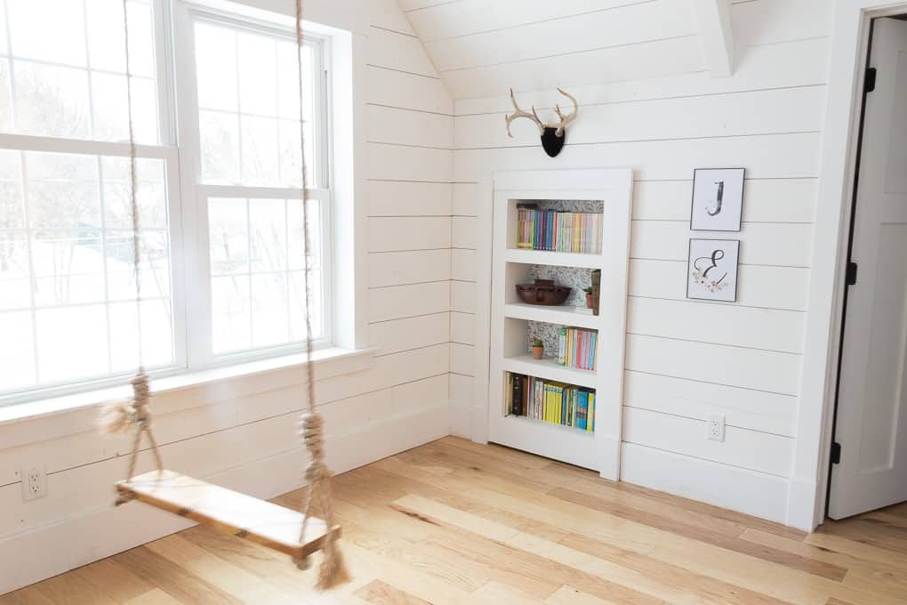 Hidden Bookcase Door, Bright Green Door