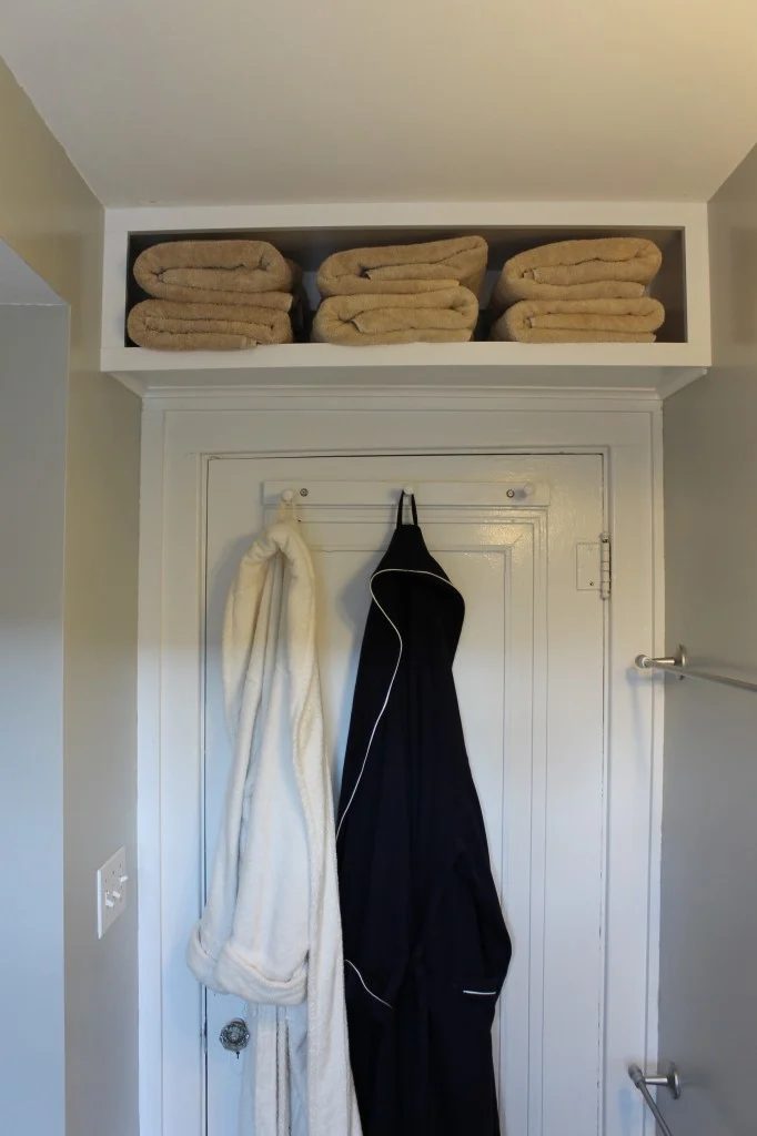 build shelf above door