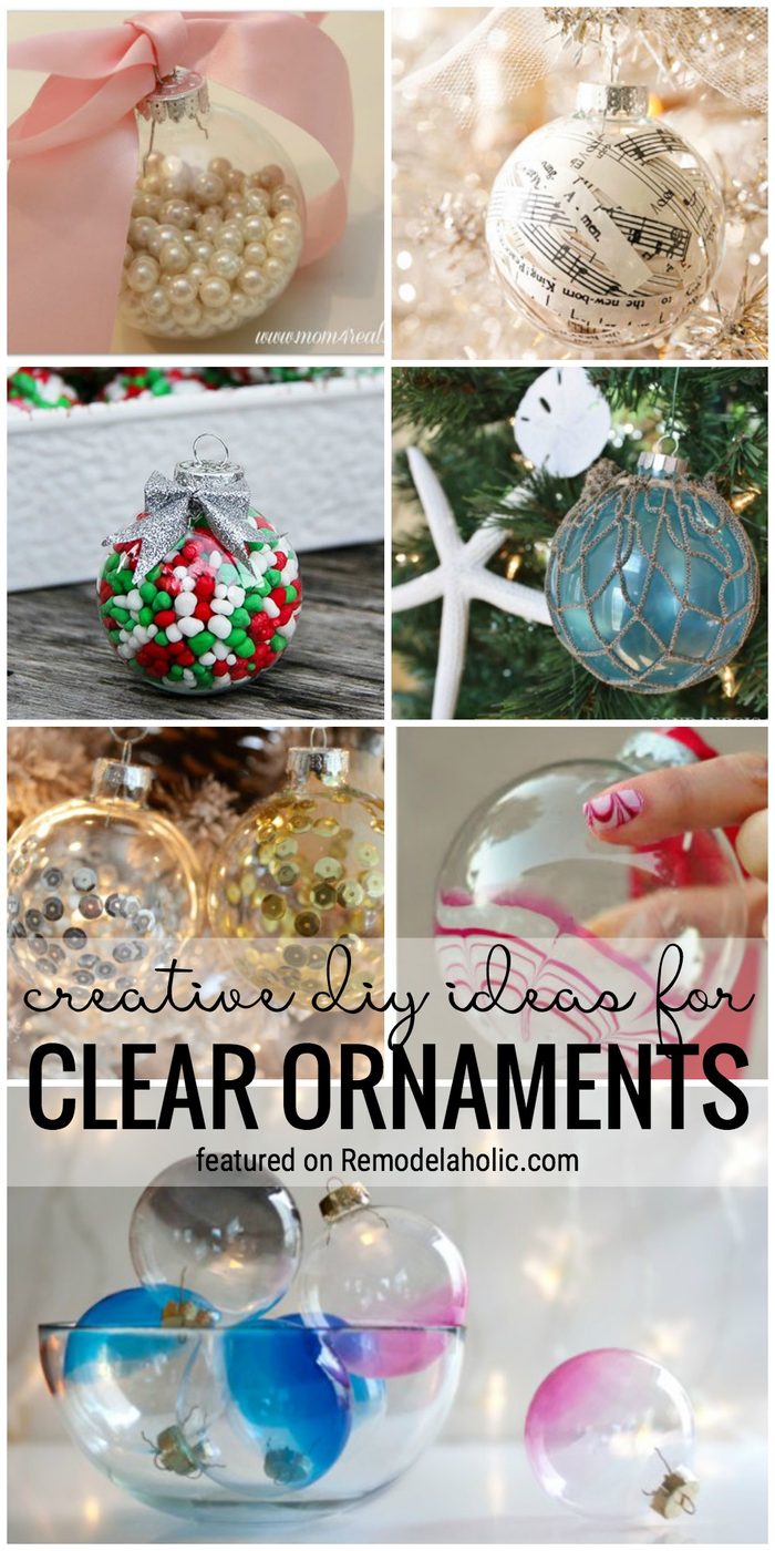 Create Your Own Look For Your Tree With One Of These 35+ Creative Handmade options For Clear Ornaments At Bekob.com