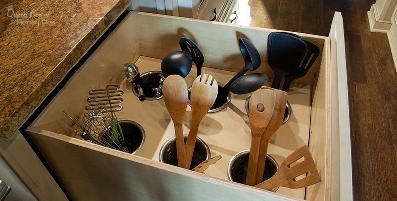 Handmade Upright Utensil Drawer Organizer