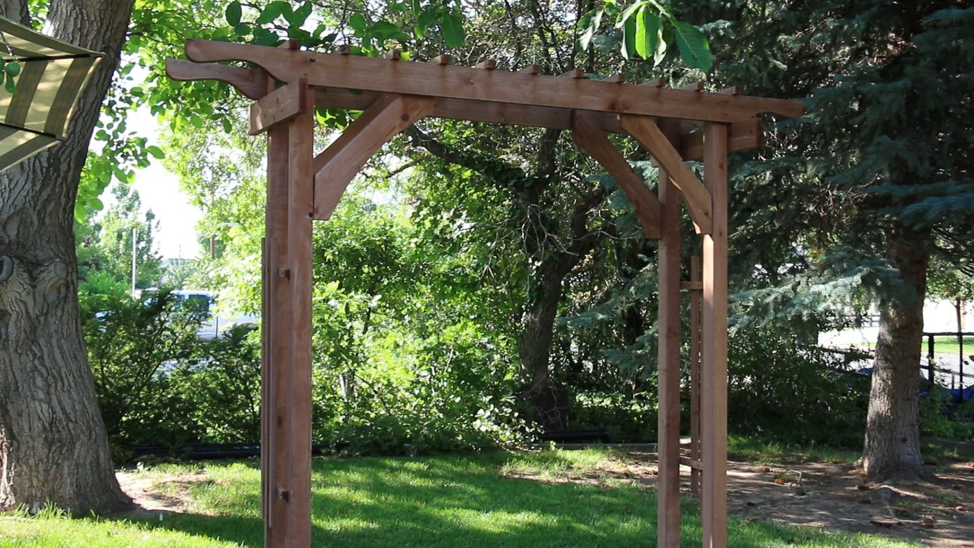 2x4 Garden Arbor, Wood Wedding Arch
