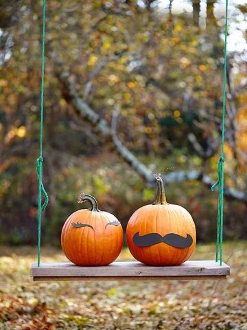 35 No-Carve Pumpkin Decorating Inspirations - Tipsaholic, #Halloween, #halloweenDIY, #pumpkin, #nocarvepumpkins