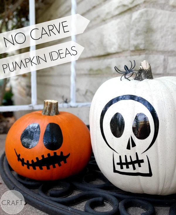 35 No-Carve Pumpkin Decorating Inspirations - Tipsaholic, #Halloween, #halloweenDIY, #pumpkin, #nocarvepumpkins