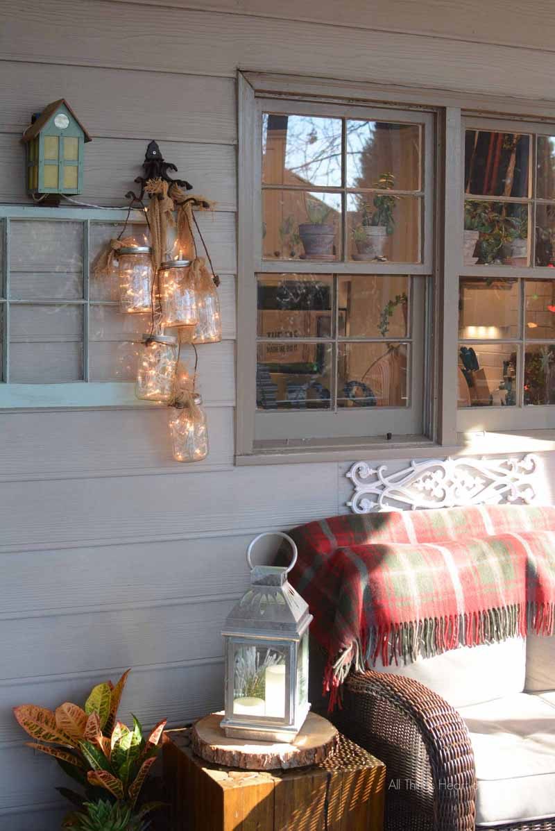 String lights are an inexpensive way to dress up so many areas in the home. Outdoor, indoor, dress them up and more. 36 Clever Ways to Use String Lights via Bekob.com
