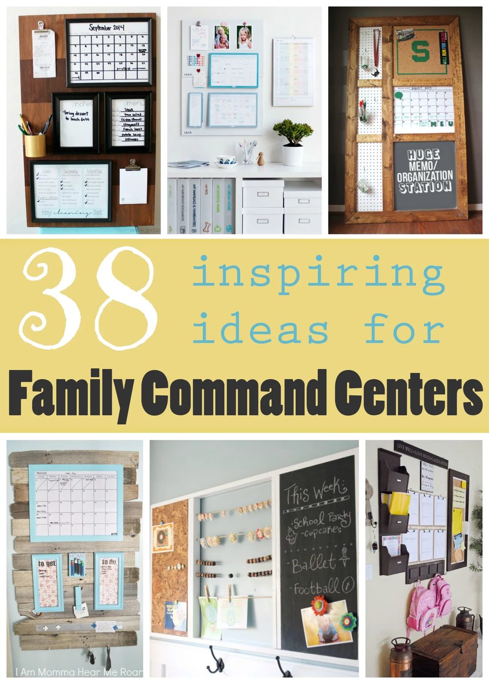 38 Inspiring options for Family Command Centers ~ Tipsaholic.com #family #organization #commandcenter