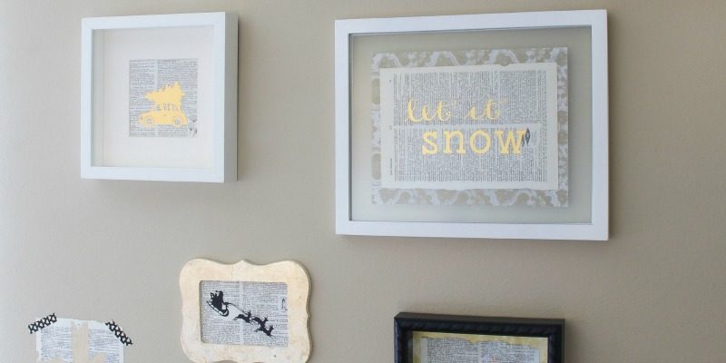 4 straightforward Handmade Gold Prints for a Christmas Gallery Wall; Day 6