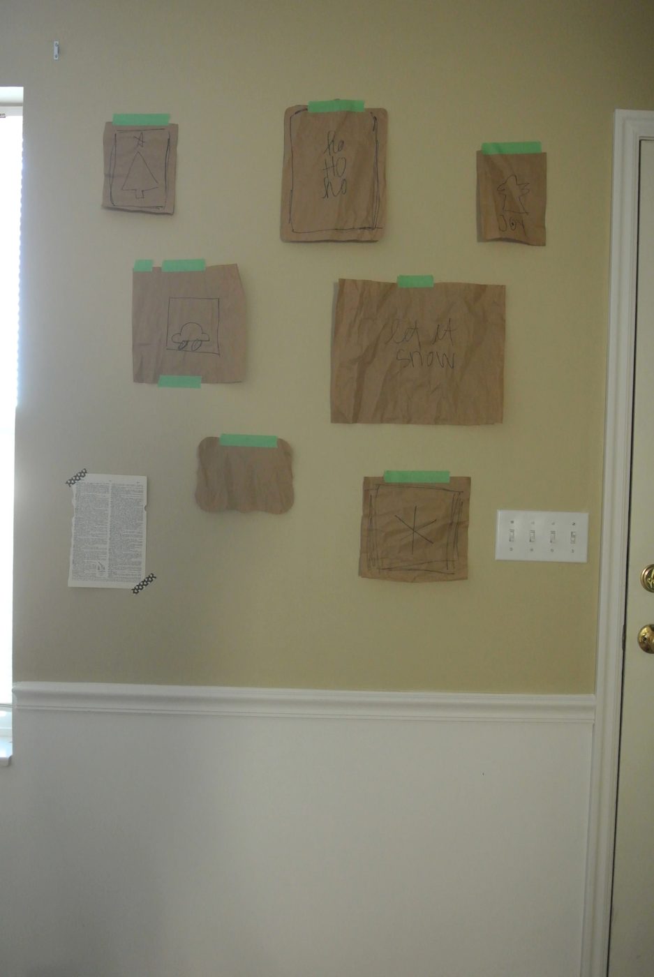 how to hang a gallery wall