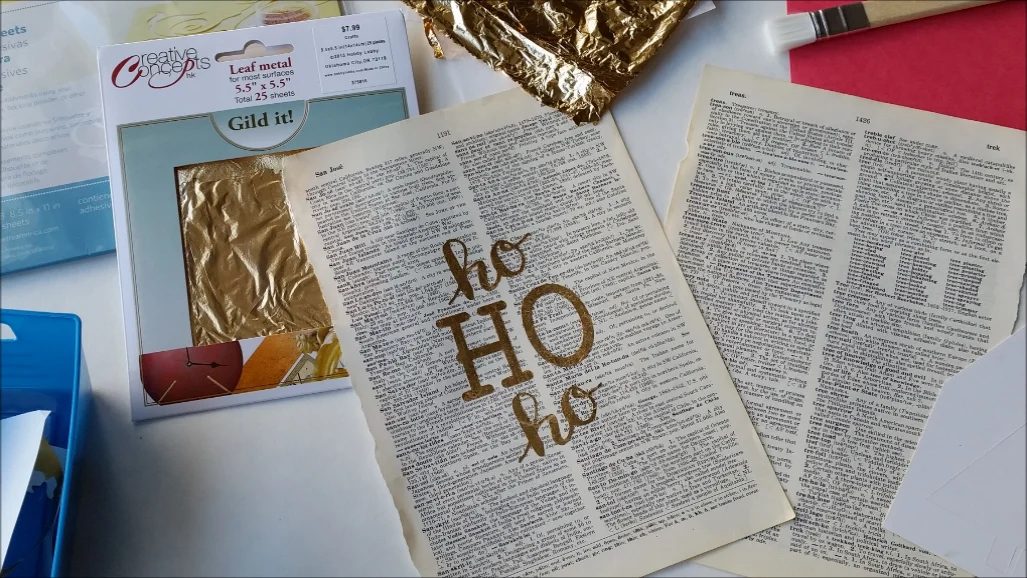 Handmade gold leaf print supplies. I had no option it could be so straightforward!