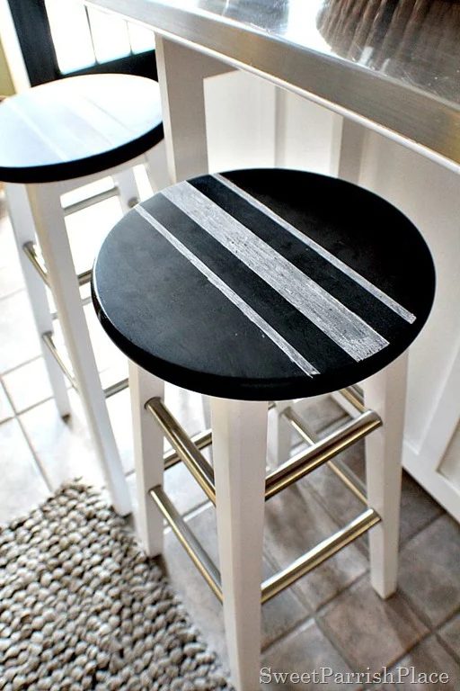 painted barstool makeover Sweet Parrish Place