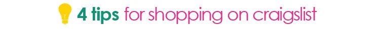 Tipsaholic 4 Tips for Shopping on Craigslist
