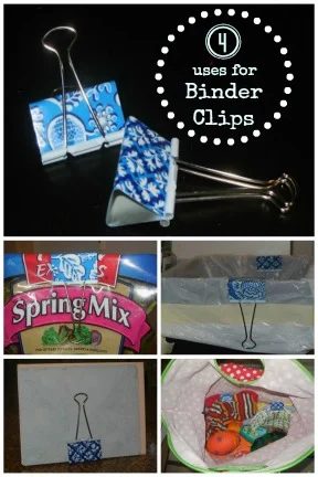 4 uses for binder clips @Tipsaholic