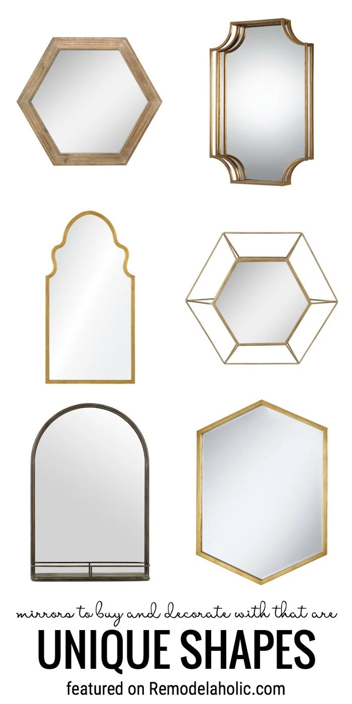 Mirrors To Buy And Decorate With That Are Unique Shapes Featured On Bekob.com