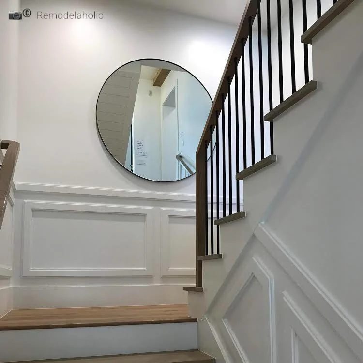 striking Mirror Going Up A Staircase Photo By Bekob.com