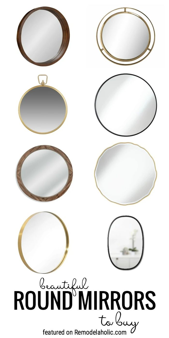 striking Round Mirrors To Buy And How To Decorate With Them Featured By Bekob.com