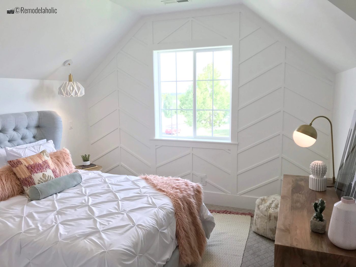 striking fretwork in a herringbone pattern, UVPH 2017 Home 18 Millhaven Select, Millhaven Interiors, Photo by Bekob