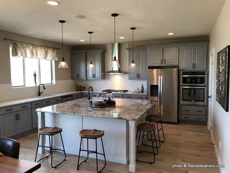Grey And White Kitchen Cabinetry And Design options, UVPH17 House 21 Fieldstone Homes (54)