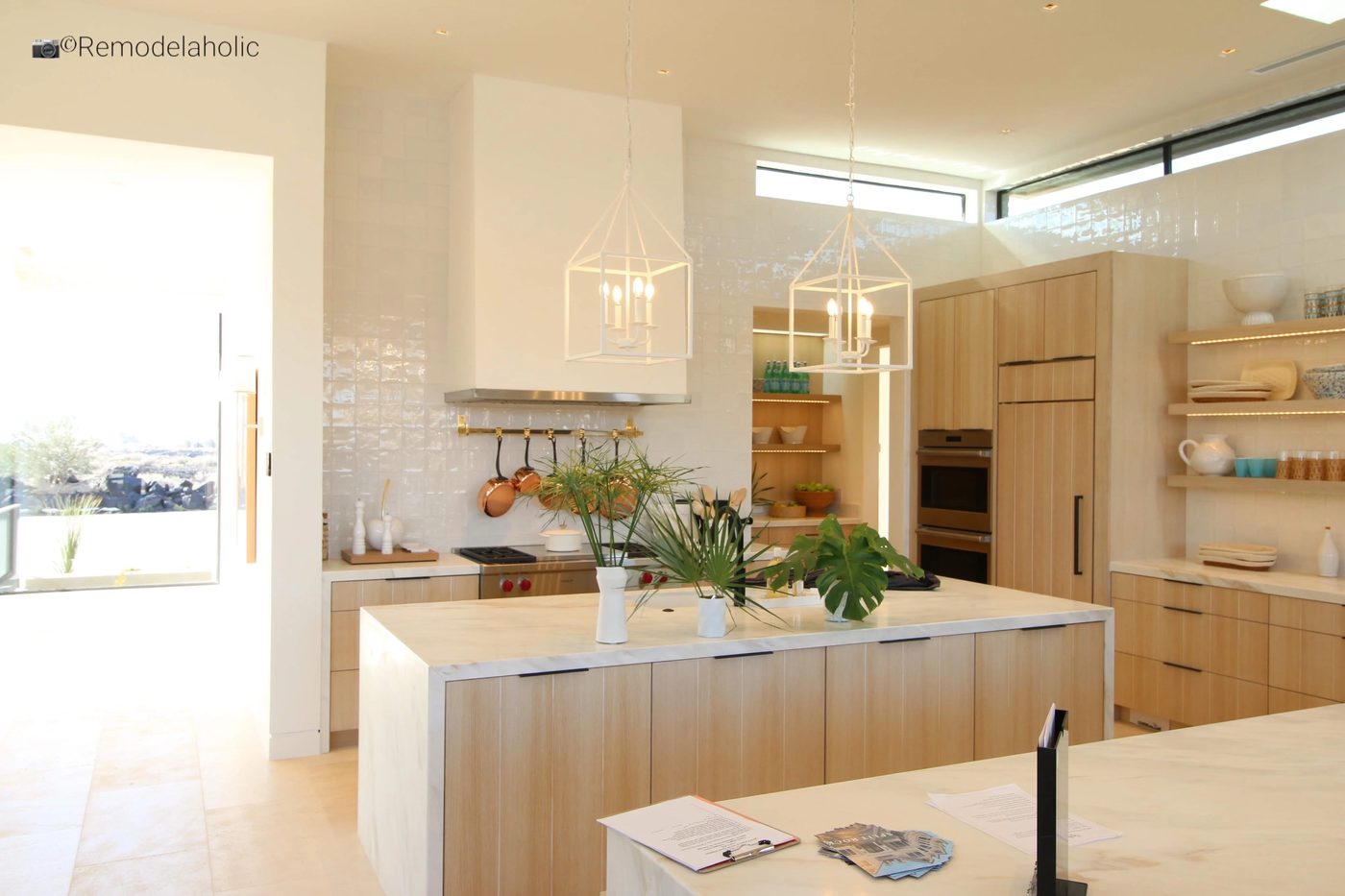 Cool Wall Shelves in the kitchen, floating and open, featured on Bekob.com SGPH 2019 House 20 Split Rock Fine Homes, Inc (20)