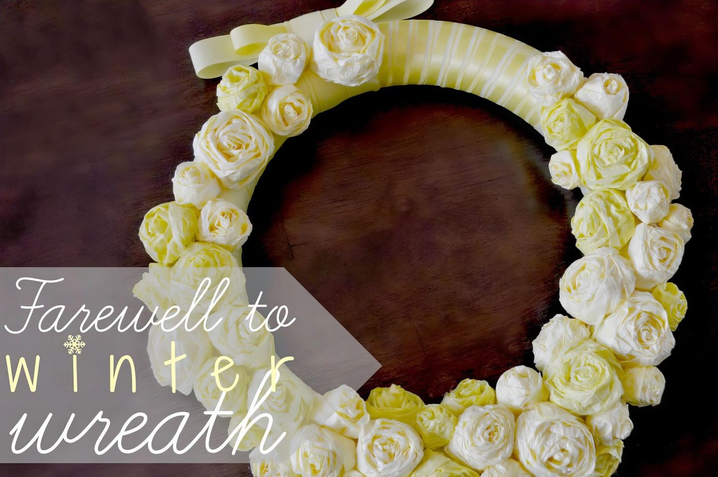 4 Farwell To Winter Wreath Tissue Paper Flower walkthrough 143722