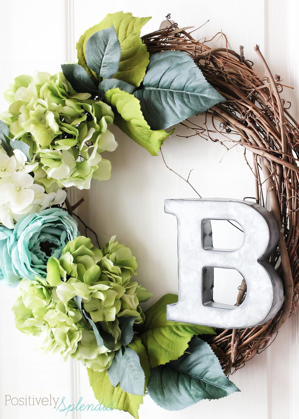 15 Floral Spring Wreath With Letter Or Monogram 143744