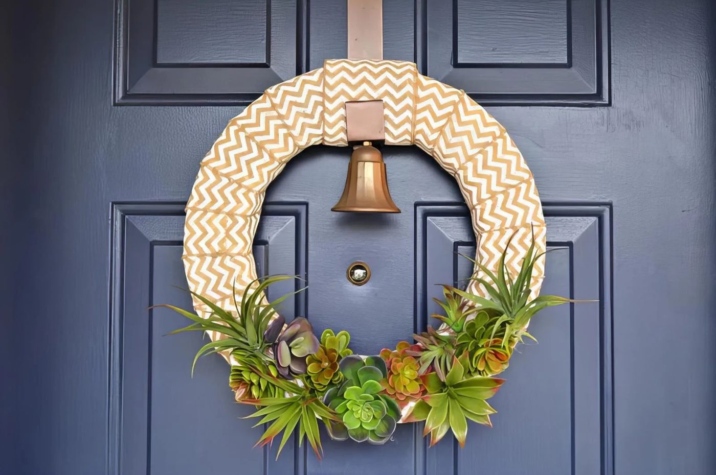 22 Spring Succulent Wreath 143739