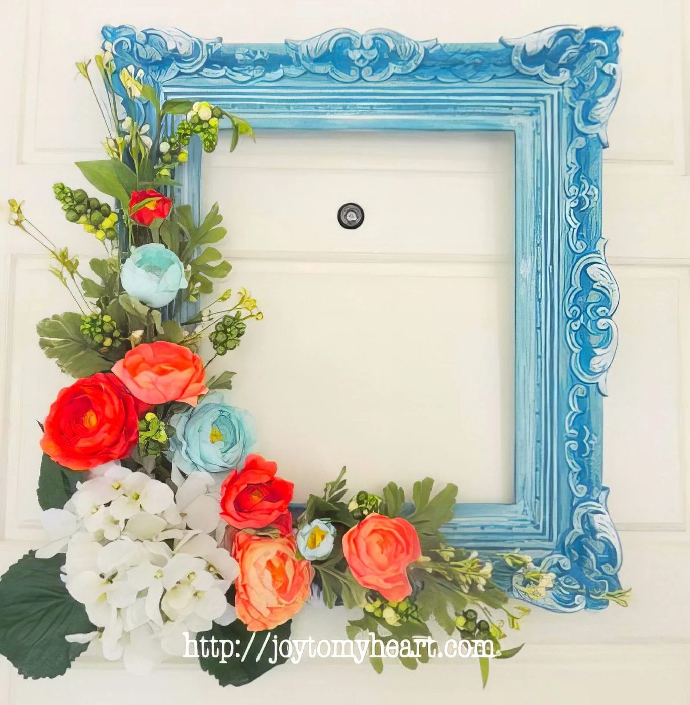14 Picture Frame With Flowers Front Door Wreath option For Spring 143913