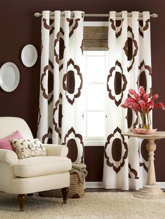 BHG - painted curtains - via Bekob