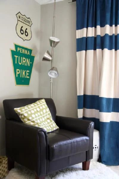 via DecorPad - striped curtains - via Bekob