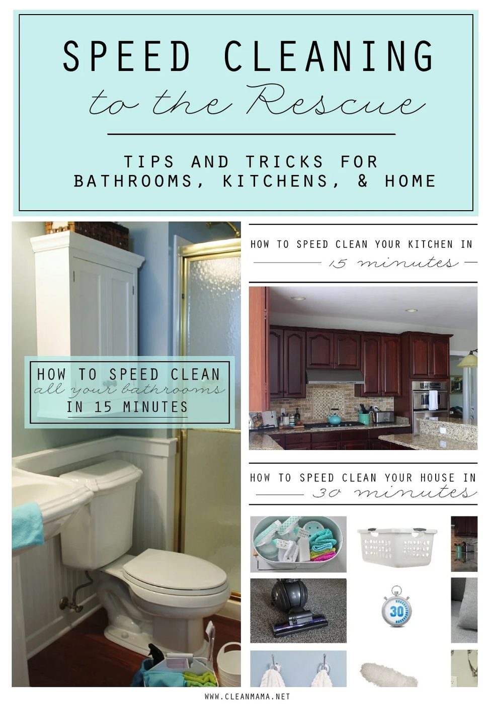 Speed Cleaning To The Rescue Tips And Tricks For Bathrooms Kitchens And Home Clean Mama 1
