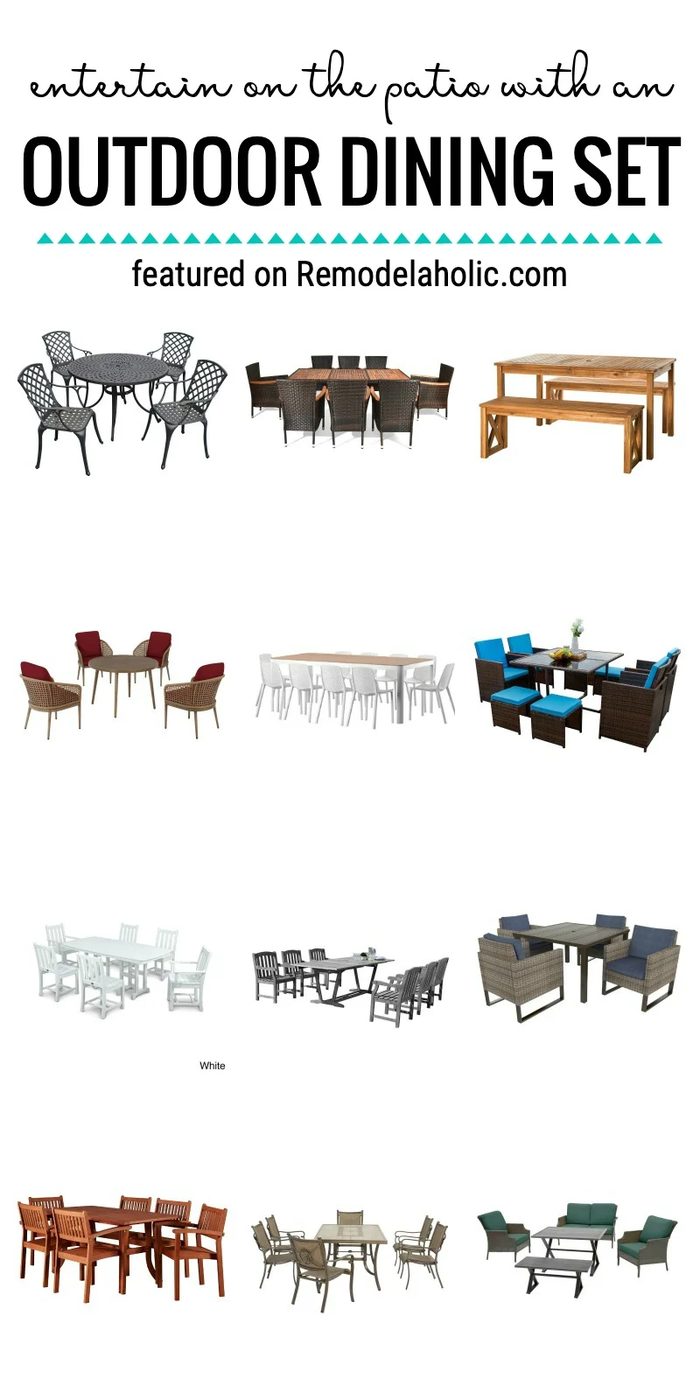 Host A Party! Entertain On The Patio With An Outdoor Dining Set Featured On Bekob.com