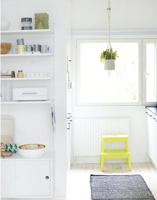 colorful step stool kitchen