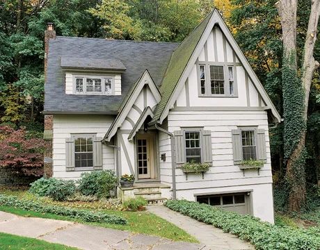 tudor style home exterior