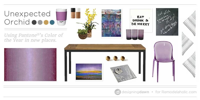 Unexpected Orchid – Using Pantone’s Color of the Year in New Places
