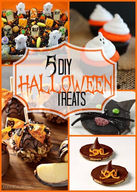 5 Handmade Halloween Treats | FOODIEaholic.com #recipe #cooking #baking #Halloween #holiday #Handmade #treats #desserts #cakes #cupcakes #cookies