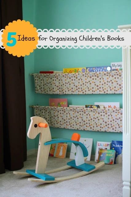 5 options for Organizing Children's Books | Tipsaholic.com #reading #storage #books #kids