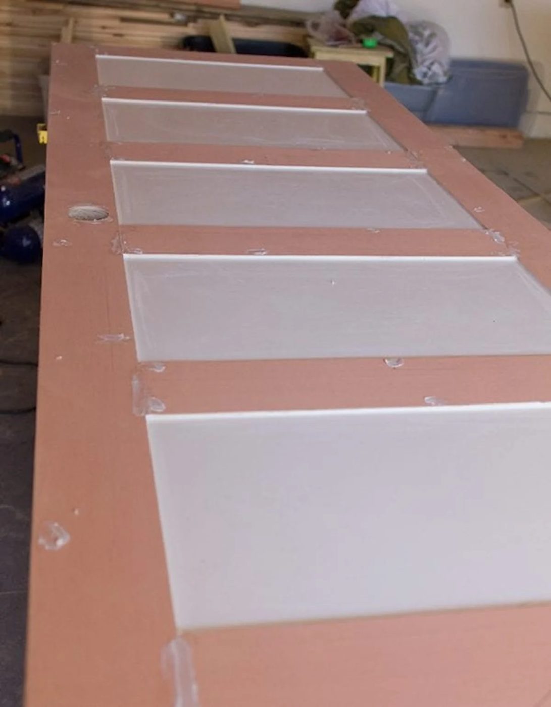 How To Turn A Plain Door Into A 5 Panel Door By Jenna Sue Design Co Featured On @Bekob 600x770