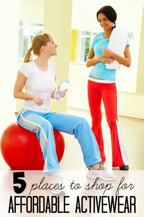 If you've made a resolution to get in shape or just need to revamp your athletic wardrobe, here are five places to shop for affordable activewear. - Tipsaholic.com #activewear #wor