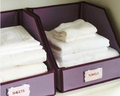 Sheet And Towel Organization In Linen Closet