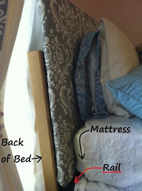 how to make a dorm headboard The Old Post Road