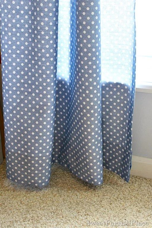 how to hem curtains without sewing Sweet Parrish Place