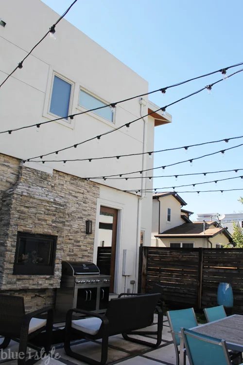 how to string outdoor lights BlueIStyle