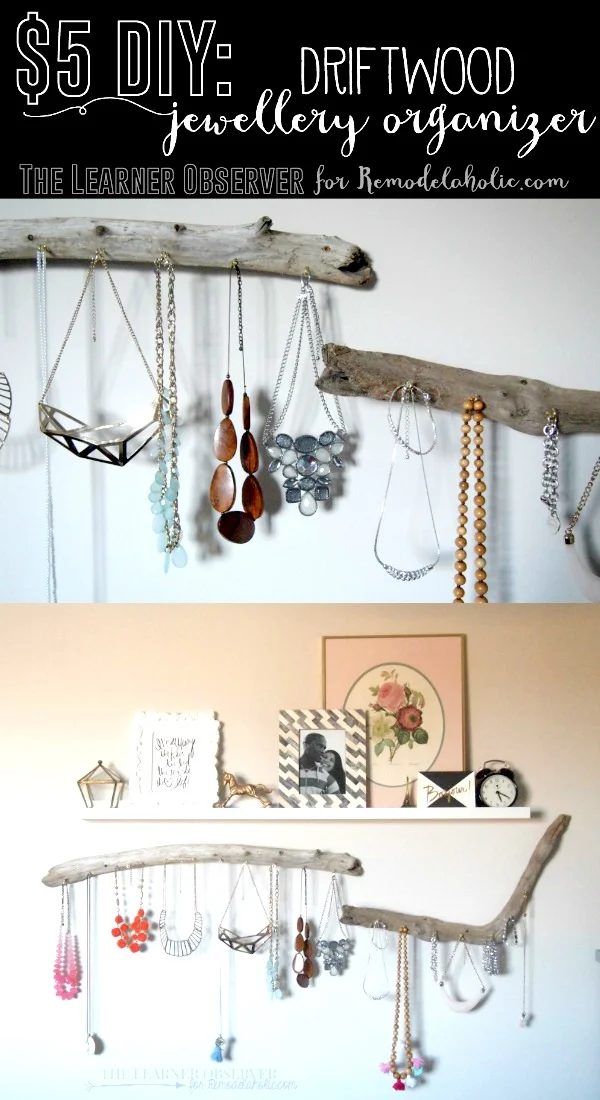 Handmade Driftwood Jewelry Organizer @Bekob 2