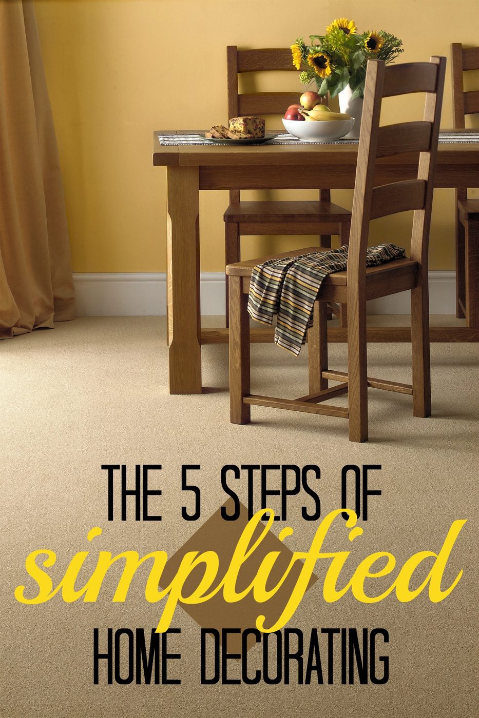 Spend more time doing the things you love and less time maintaining your decor with these 5 steps to simplified home decorating. The 5 Steps of Simplified Home Decorating via @tips