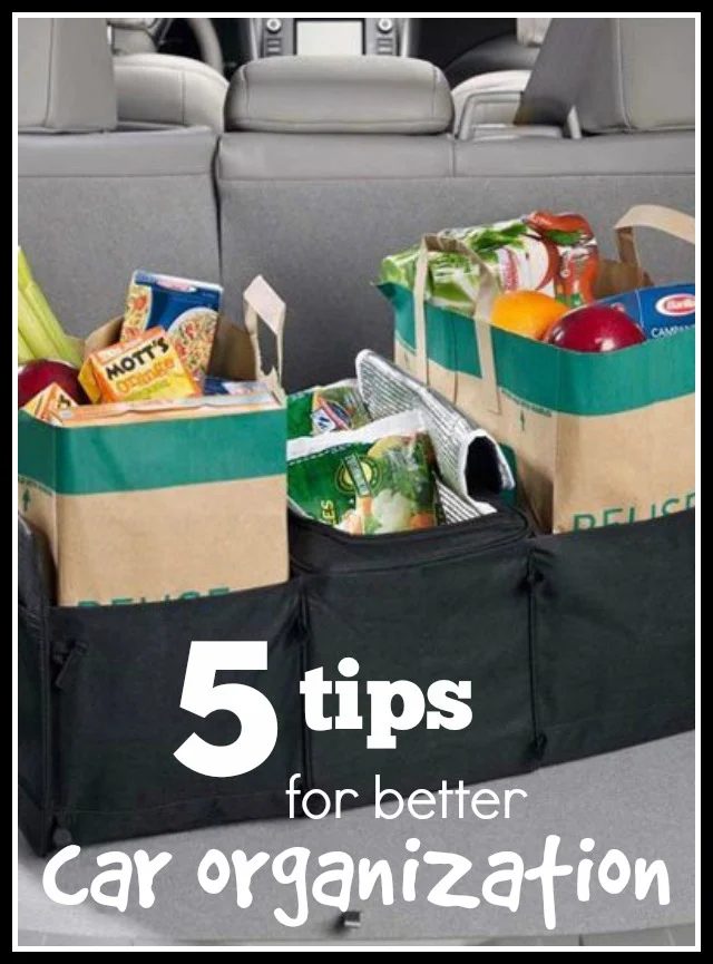 5 Tips for Better Car Organization - Tipsaholic