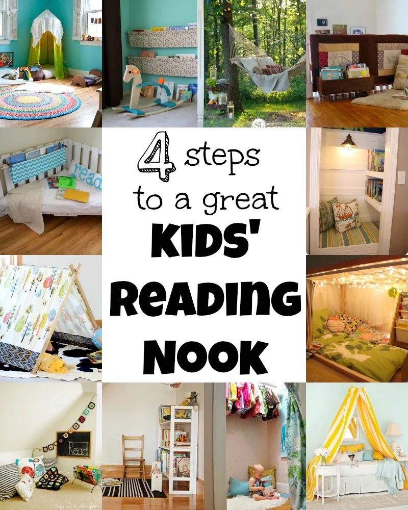 4 Steps To A Great Kids Reading Nook via Tipsaholic.com