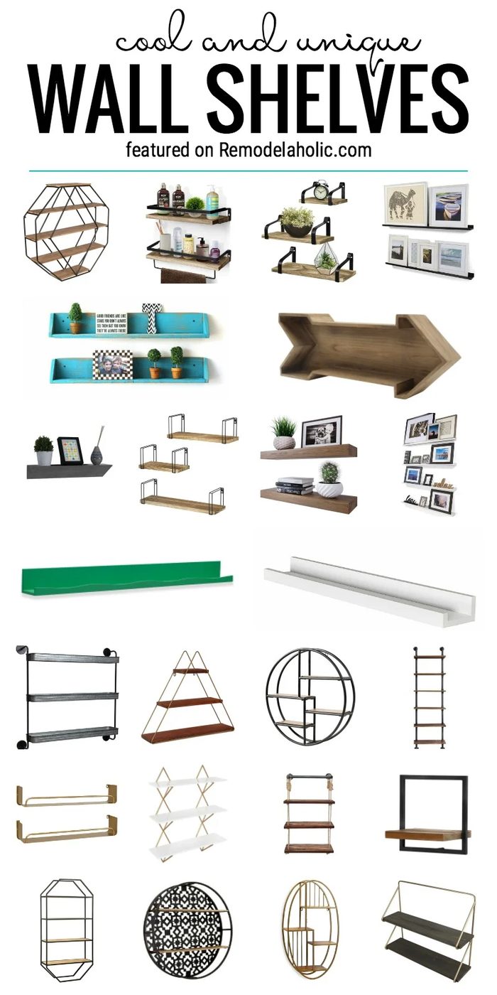 Add Some Texture And Visual Interest To Your Walls With These Cool And Unique Wall Shelves To Buy Featured On Bekob.com