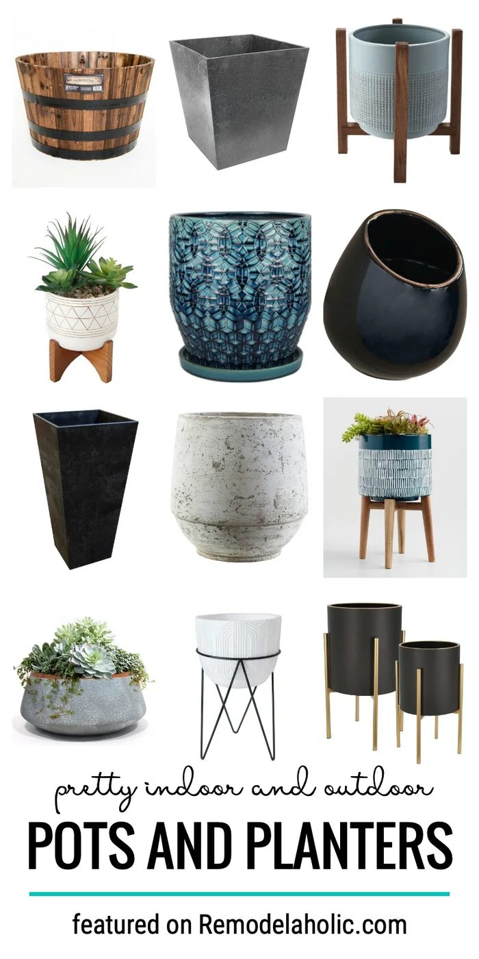 Pretty Indoor And Outdoor Pots And Planters To Help You Decorate Your Home With Plants Featured On Bekob.com