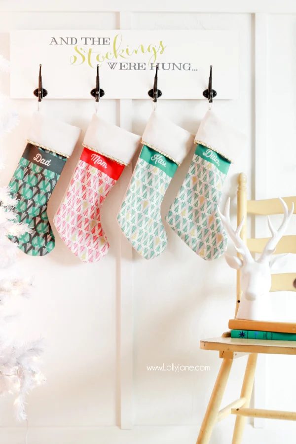 walkthrough Handmade Christmas Holiday Stocking Board